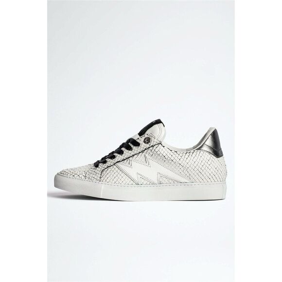 NEW Zadig & Voltaire Neo Keith Flash Low Top Sneakers Blanc Size EU 39 - Picture 1 of 14